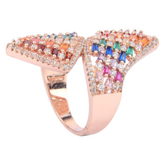 Flip Flap Multi- Coloured stones Ring 2